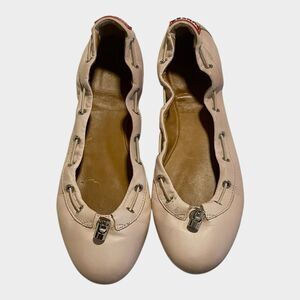 Hunter Original Women's Dominica Drawstring Toggle Ballerina Flats Pink 8.5